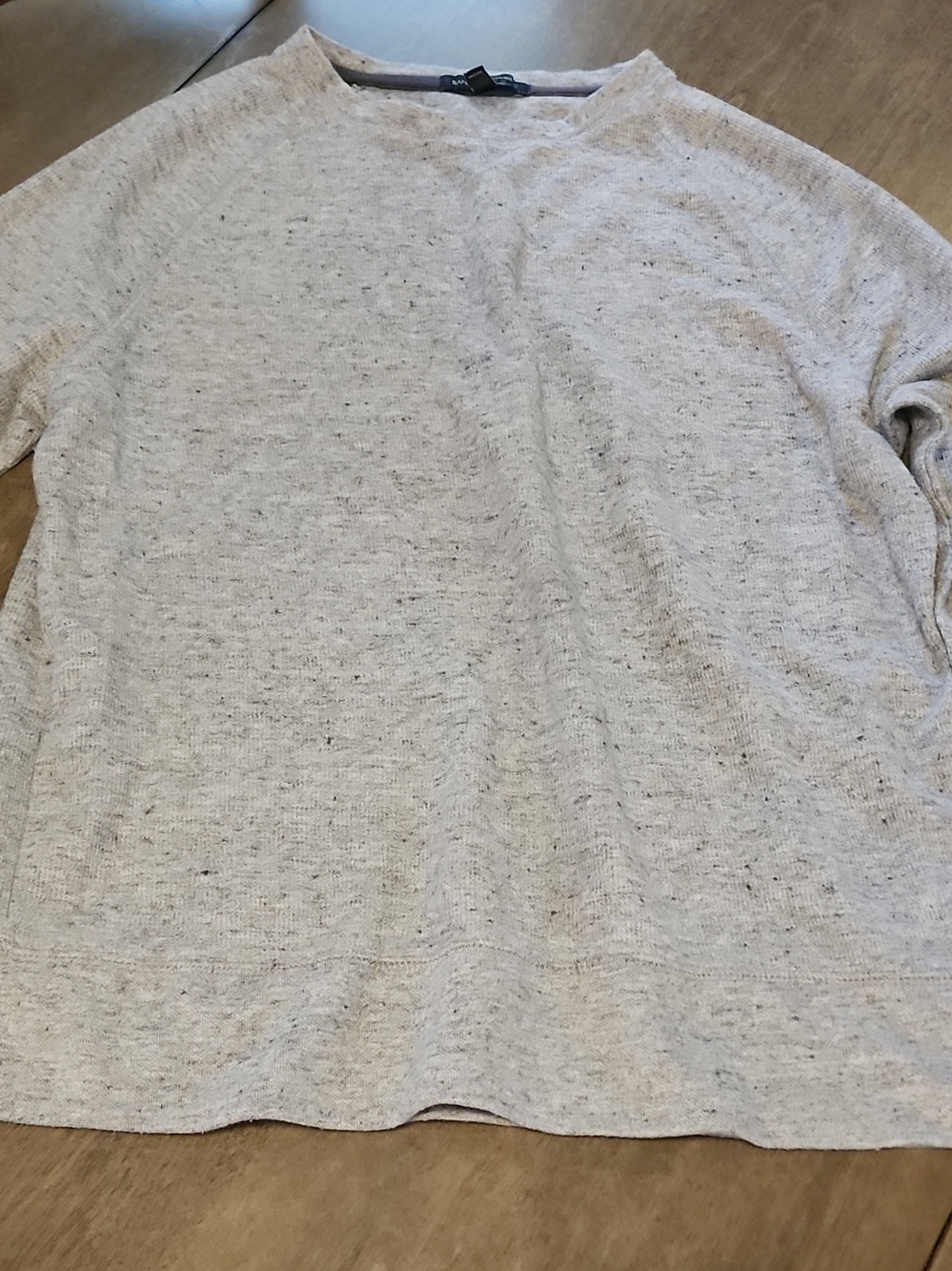 Light Heathered Banana Republic Crewneck Sweater - Grey